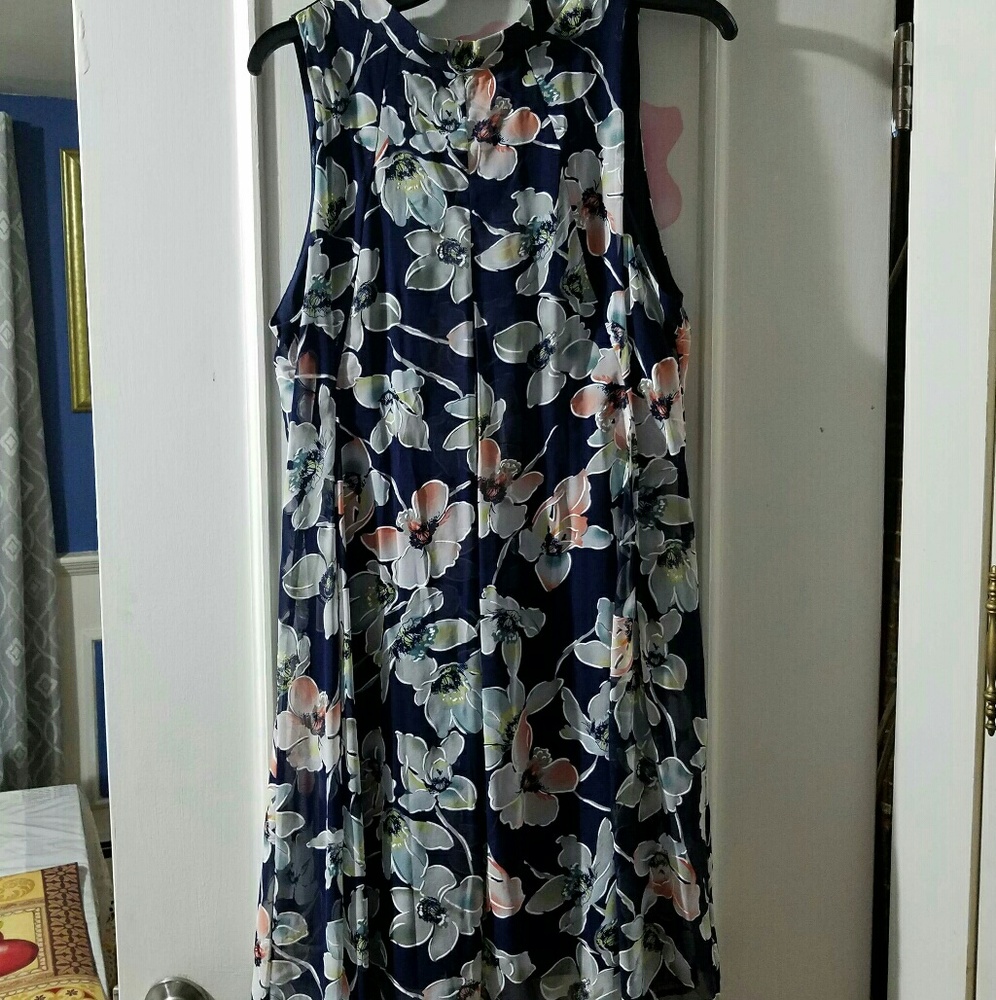 Blue flower dress
